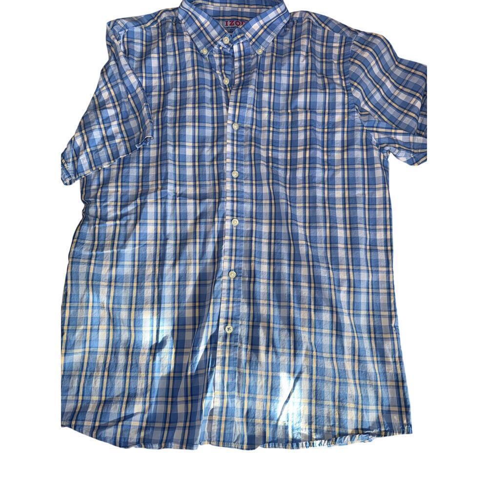 IZOD POPLIN COTTON SHIRT - size L LARGE